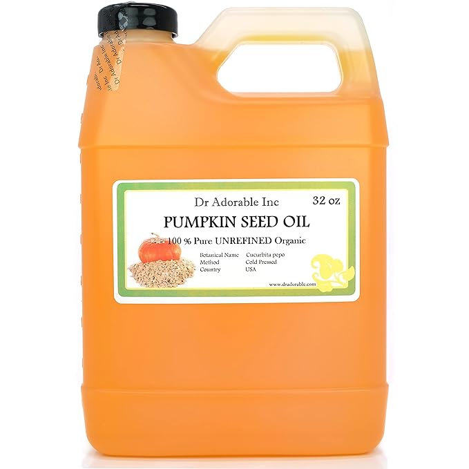 Dr Adorable - 32 oz - Pumpkin Seed Oil Unrefined - Virgin 100% Pure Natural Premium Organic Cold Pressed