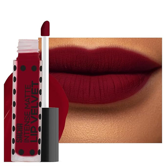Sacha Cosmetics Intense Matte Lip Velvet Liquid Lipstick, Long-Lasting Velvet Matte Finish, 0.2 fl oz Pass The Money