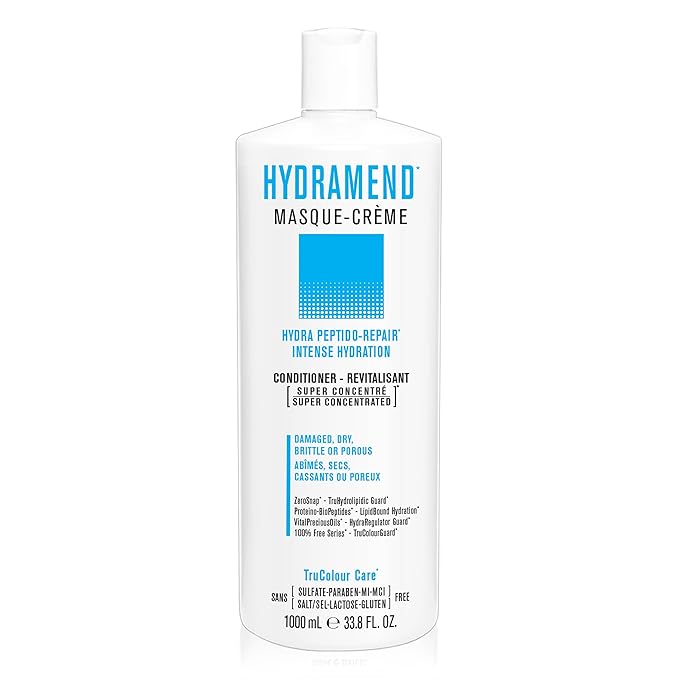 HYDRAMEND Hydrating Conditioner for Intense Hydration & Repair, Hydrates & Mends All Hair Types, Dry, Damaged, Dull, Brittle or Porous. Argan Oil, Marula Oil & Ceramides. Salon Hair Care