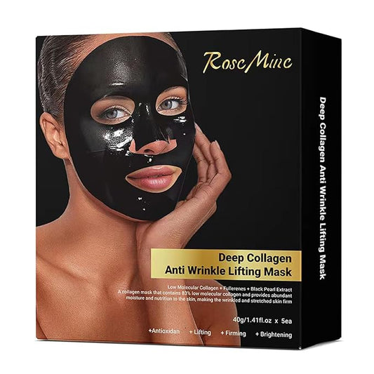 Black Pearl Collagen Mask – Hydrating & Firming
