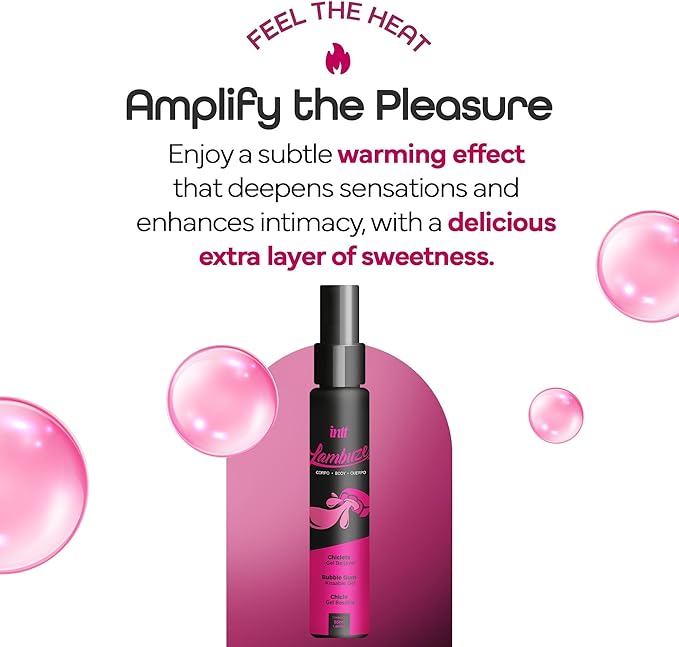 Lambuze Bubble Gum Flavored Massage Gel 55ml 1.85 Fl Oz INTT