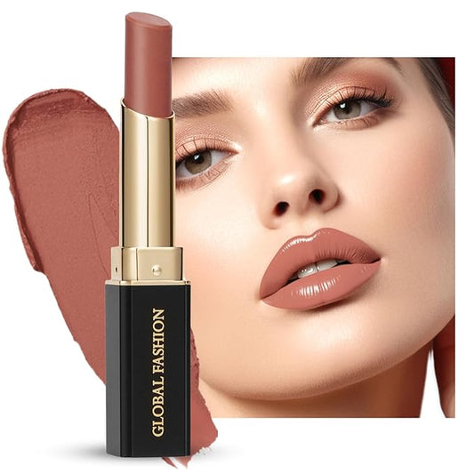 Global Fashion Silk Smooth Matte Lipstick – Long-Lasting, Luxurious Color, Rich Hydration, Lightweight Formula, Lightweight Matte Lip Color for Women, Available in Multiple Shades (114, 0.12 oz)