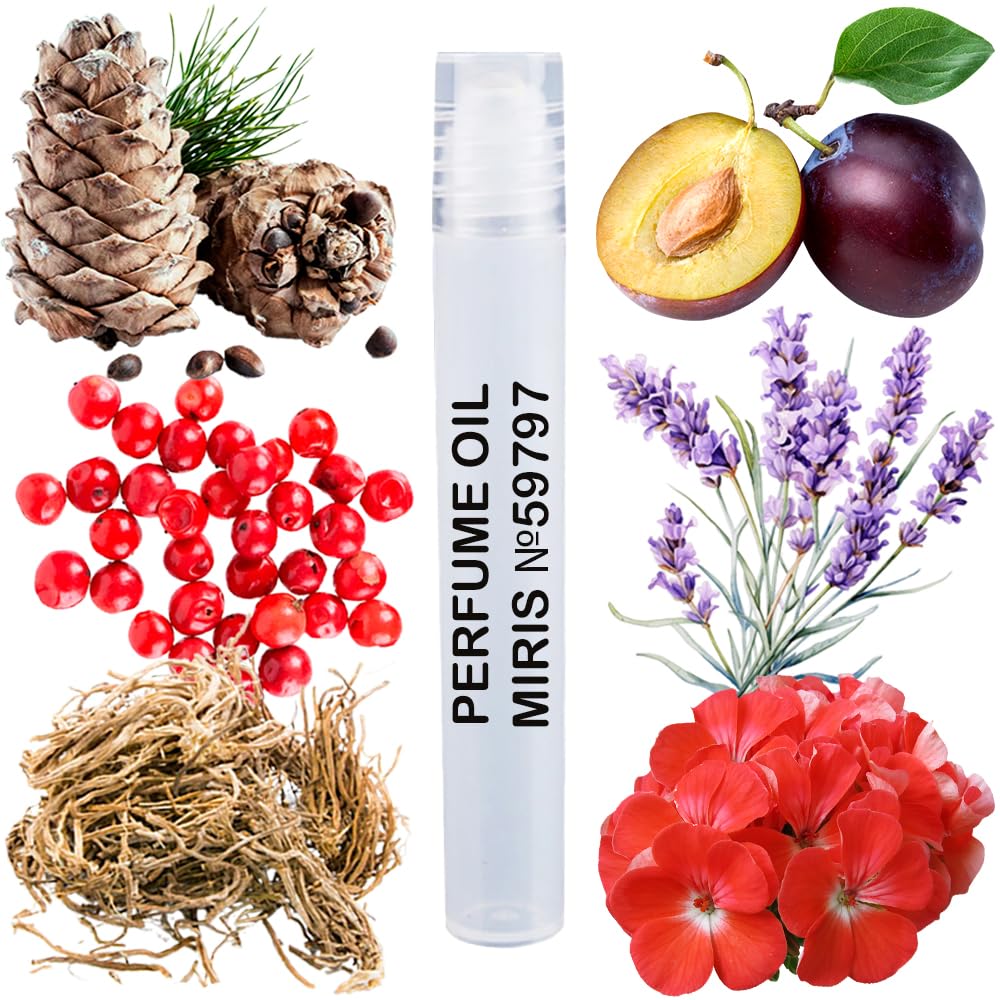 MIRIS Perfume Oil No. 59797, Inspired by Bad Boy Cobalt Electri, Long-Lasting Men Roll-On, Rollerball 0.34 Fl Oz / 10 ml