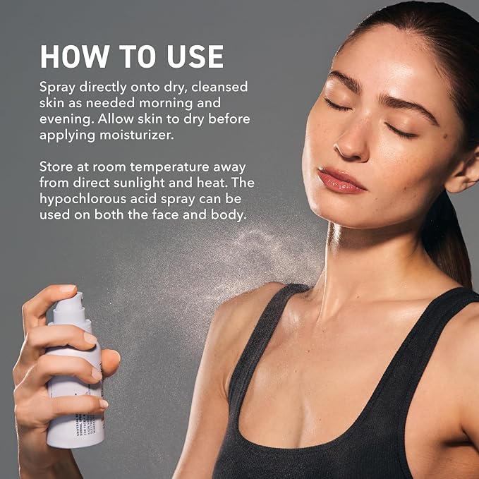 Prequel Skin Universal Skin Solution Hypochlorous Acid Spray for Face and Body. Fine Mist HOCL Facial Cleanser and Dermal Spray with Minerals & Electrolyzed Water - pH-Stabilized Care. 4oz