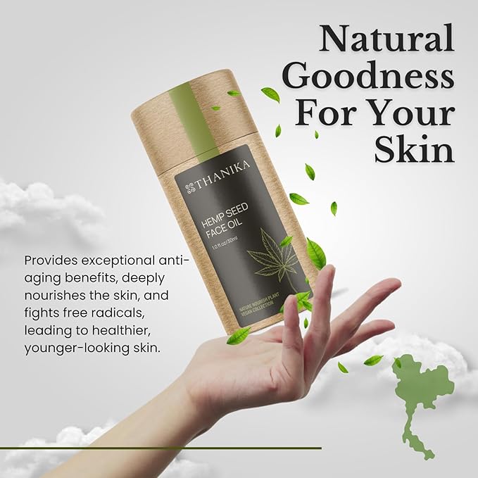 Hemp Seed Face Oil – Anti-Aging, Hydrating, Non-Greasy Skincare | 1 oz (30 ml)