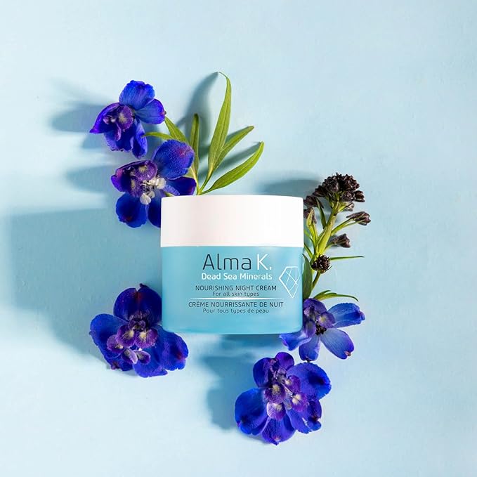 Alma K Nourishing Night Cream - Face Cream for All Skin Types - Facial Moisturizer with Dead Sea Minerals - Face Moisturizer for Women - 1.7 oz
