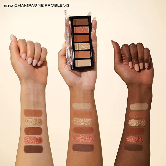 Milani Gilded Mini Eyeshadow Palette with 6 Matte & Shimmer Hues - Champagne Problems