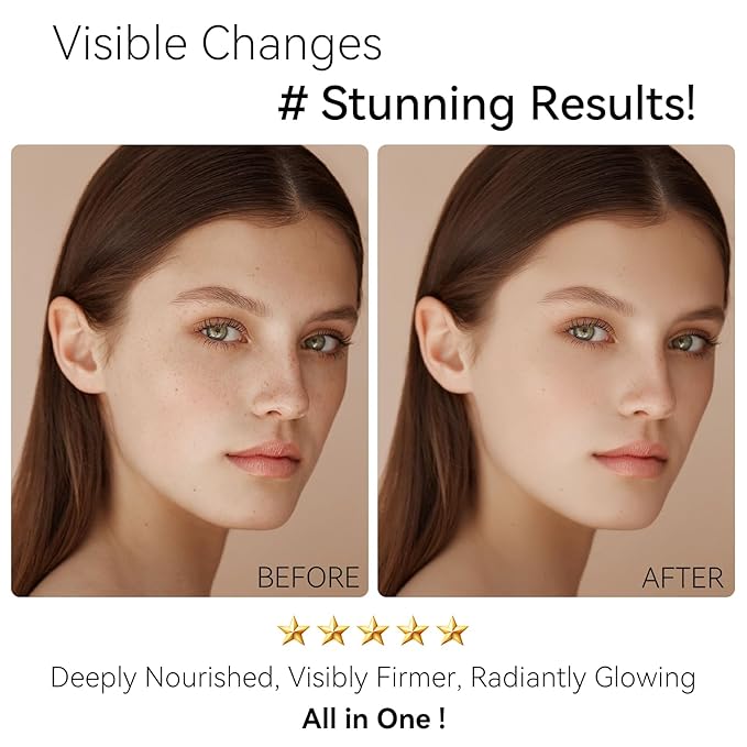 Retinol Face Moisturizer with Collagen & Hyaluronic Acid - Instant Face Lift Cream, Neck Cream for Tightening and Firming, Anti Aging Face Cream for Women and Men, 1.7 Fl Oz