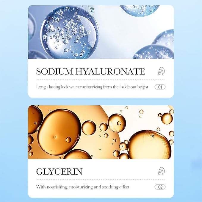 BIOAQUA 3 Step Facial Mask Amino Acid Cleanser Essence Lotion Face Mask 5x(0.8ml+0.8g+25g) (Hyaluronic Acid Moisturizing & Nourishing Mask)