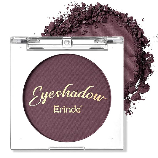 Erinde Smokey Plum Single Eyeshadow Makeup, Purple Neutral Matte Eye Shadow for Older Women, High Pigment Lightweight Blendable Waterproof Eye Shadow Palette Sombra Para Ojos, 08