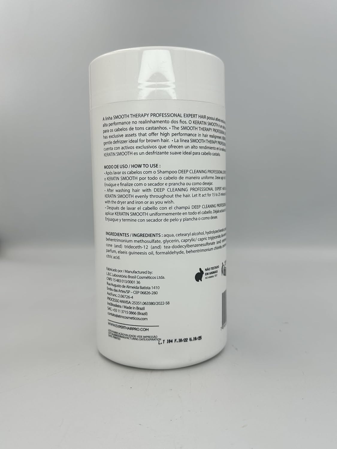 Expert Hair B-tox Kit - Anti-Residue Shampoo + B-tox Capilar Para El Cabello - Thermo-Active, Anti-Frizz & Natural Look - Cirugia Capilar para el Cabello