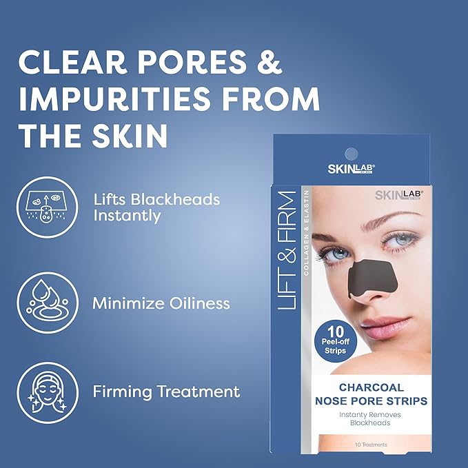 Lift & Firm Charcoal Nose Pore Strips, 10 Count