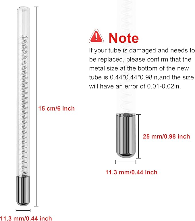 Portable High Frequency Device Orange High Frequency Wand Electrode Beauty Parts ETJX006RTT (Orange Tube(Tungsten))