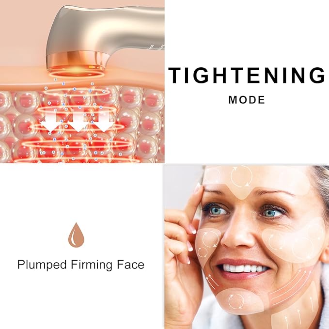 Lefay Face Skin Tightening Machine - Radio Frequency Anti-Aging Device Microcurrent Face Massager Lifting, Firming, Toning, Wrinkles Reduction De-Puffiness for Facial and Neck