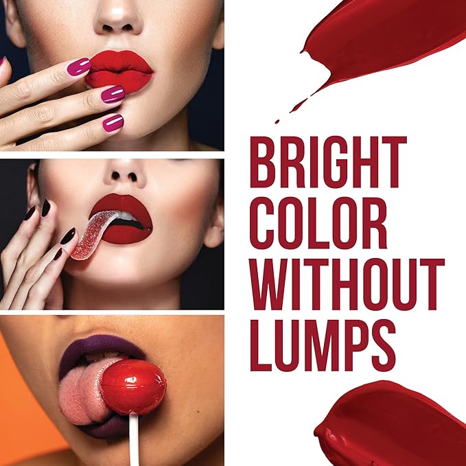 Sacha Cosmetics Intense Matte Lip Velvet Liquid Lipstick, Long-Lasting Velvet Matte Finish, 0.2 fl.oz Are You Red-dy?