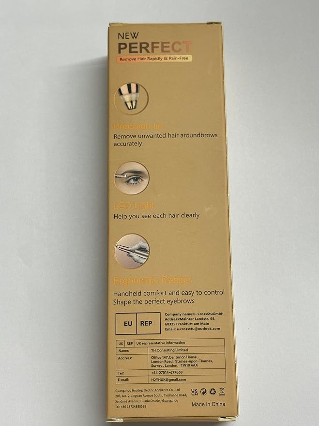 Eyebrow Trimmer for Women Rechargeable: Women Eyebrow Hair Remover with LED Light,Safe Painless Eyebrow Epilator Pen,Lady Eyebrow Shaper Electric Eyebrow Shaver Razor