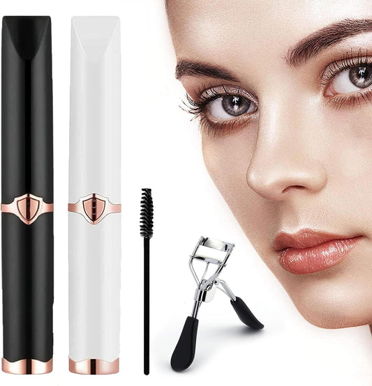 Peshoriadm Eyelash Curler, Electric Eyelash Curler Heated, 2025 New Heated Eyelash Curler with USB Charging, 3 Heat Modes and Smart Temperature Control, Natural Curling 24h Long-Lasting Curl (2Pcs-C)
