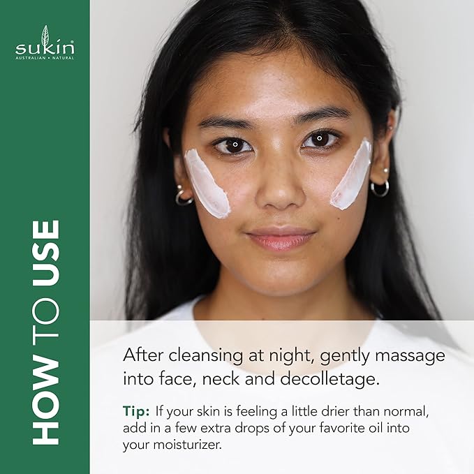 Sukin Organics Moisture Restoring Night Cream, 4.06 Fl. Oz.