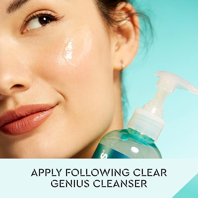 Bliss Clear Genius Clarifying Toner + Serum - 4.3 Fl Oz - Purifies Pores, Tones, Calms & Clears Skin - Salicylic Acid, Niacinamide & Witch Hazel - Clean Paraben Free - Vegan & Cruelty-Free