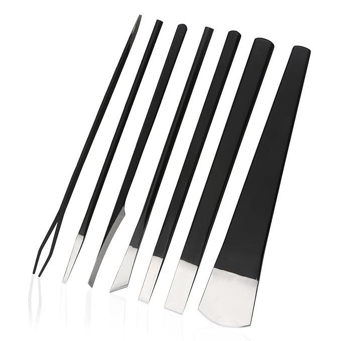 Pedicure Knife Set for Feet, Segbeauty 7pcs Ingrown Toenail Blade Tool with Storage Bag, High Manganese Steel Nail Knives Cuticle Remover, Professional Foot Repair Sharp Blade Kit for Nail Corn Callus