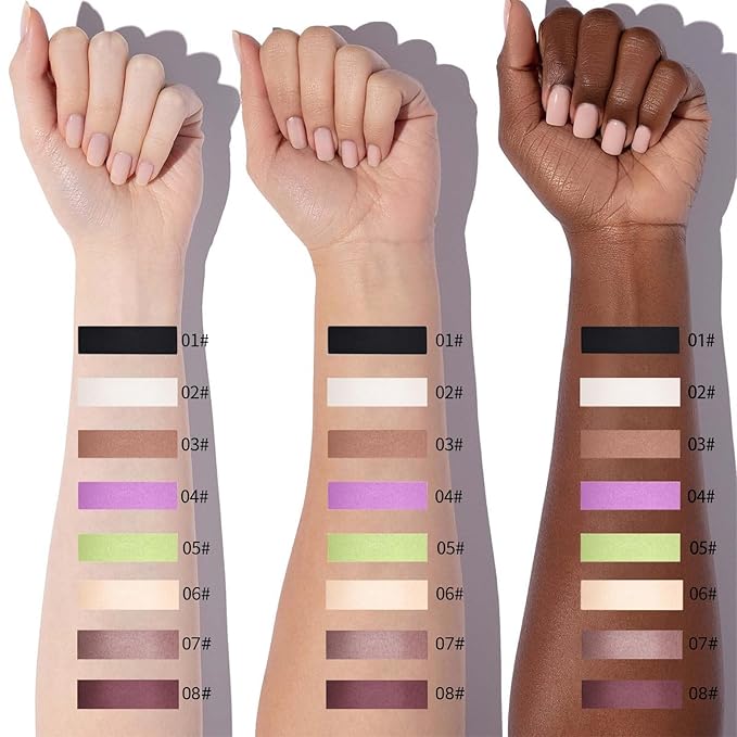 Erinde Smokey Plum Single Eyeshadow Makeup, Purple Neutral Matte Eye Shadow for Older Women, High Pigment Lightweight Blendable Waterproof Eye Shadow Palette Sombra Para Ojos, 08