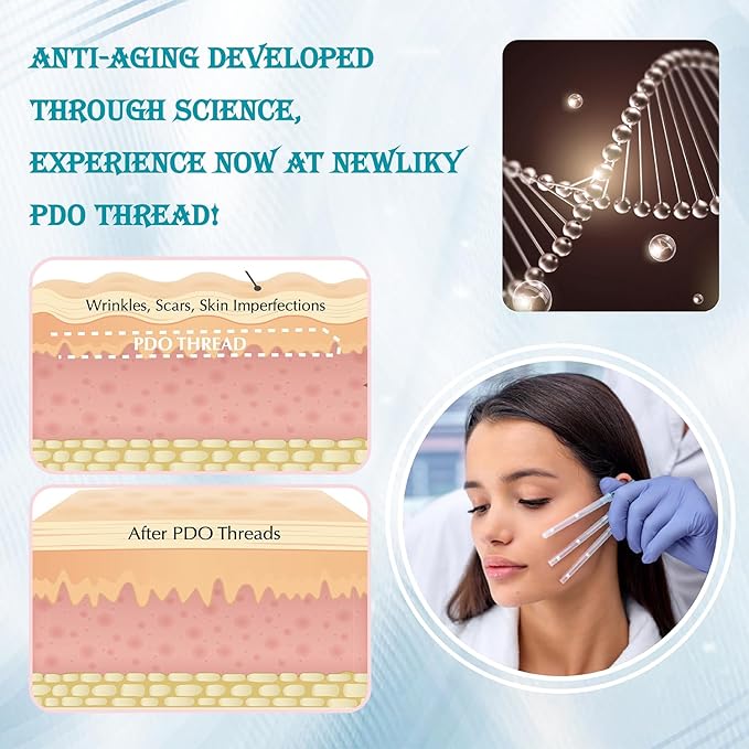 Pdo Threads Pdo Threads Lift for Face Smoothing Wrinkles Pdo Screw Threads Producs Collagen Pdo Lifting Threads Skin Tighten 29g38mm 40Pcs