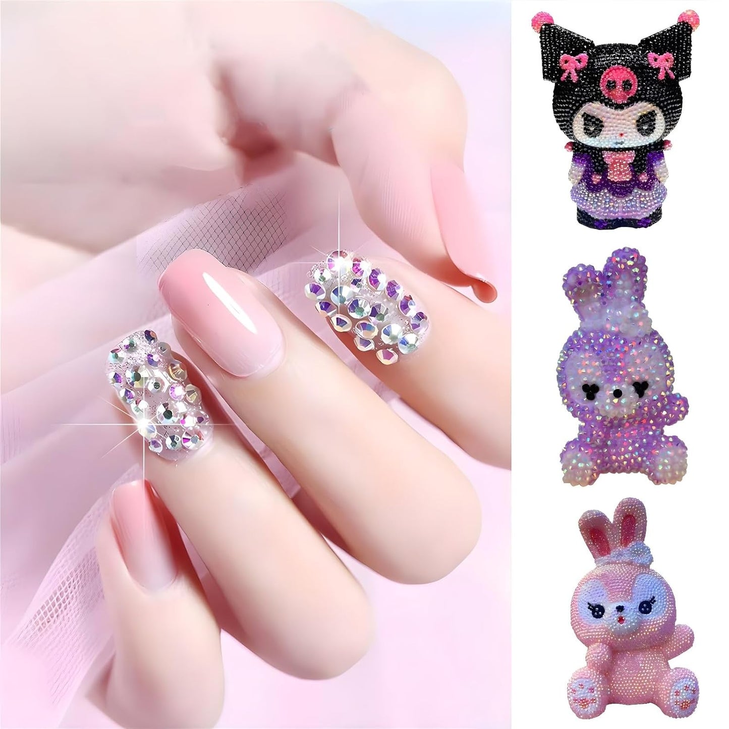 Flatback Rhinestones Round Gems for Nails Art and Crafts 4000Pcs SS6 2mm Glitter Crystals Stone DIY Bags Clothes Shoes (Dark Coffee)