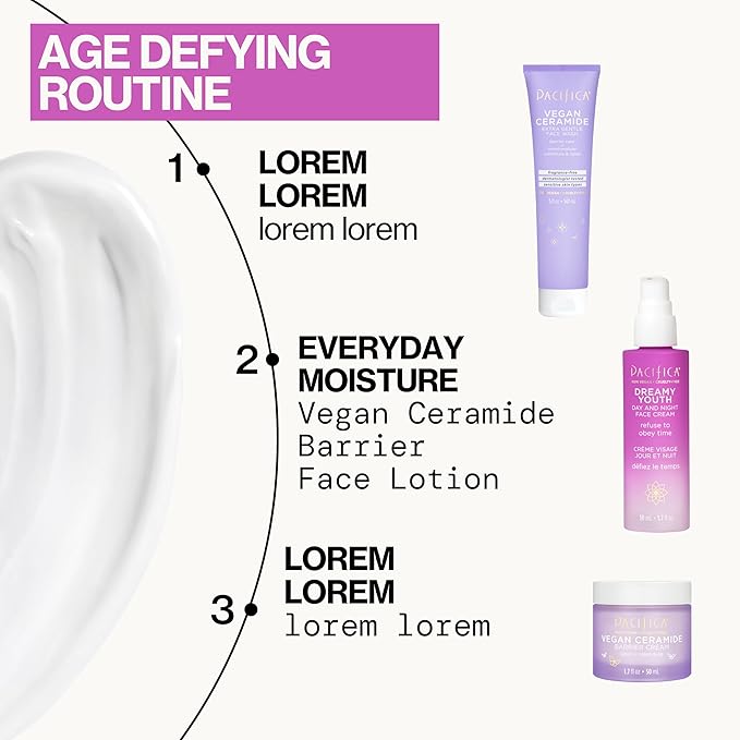 Pacifica Beauty Dreamy Youth Day and Night Face Cream - 1.7 Fl Oz (Pack of 2)- Moisturizer - For Dry and Aging Skin - Peptides, Grapeseed Oil, Floral Stem Cells - Sulfate + Paraben Free - Vegan and Cruelty Free