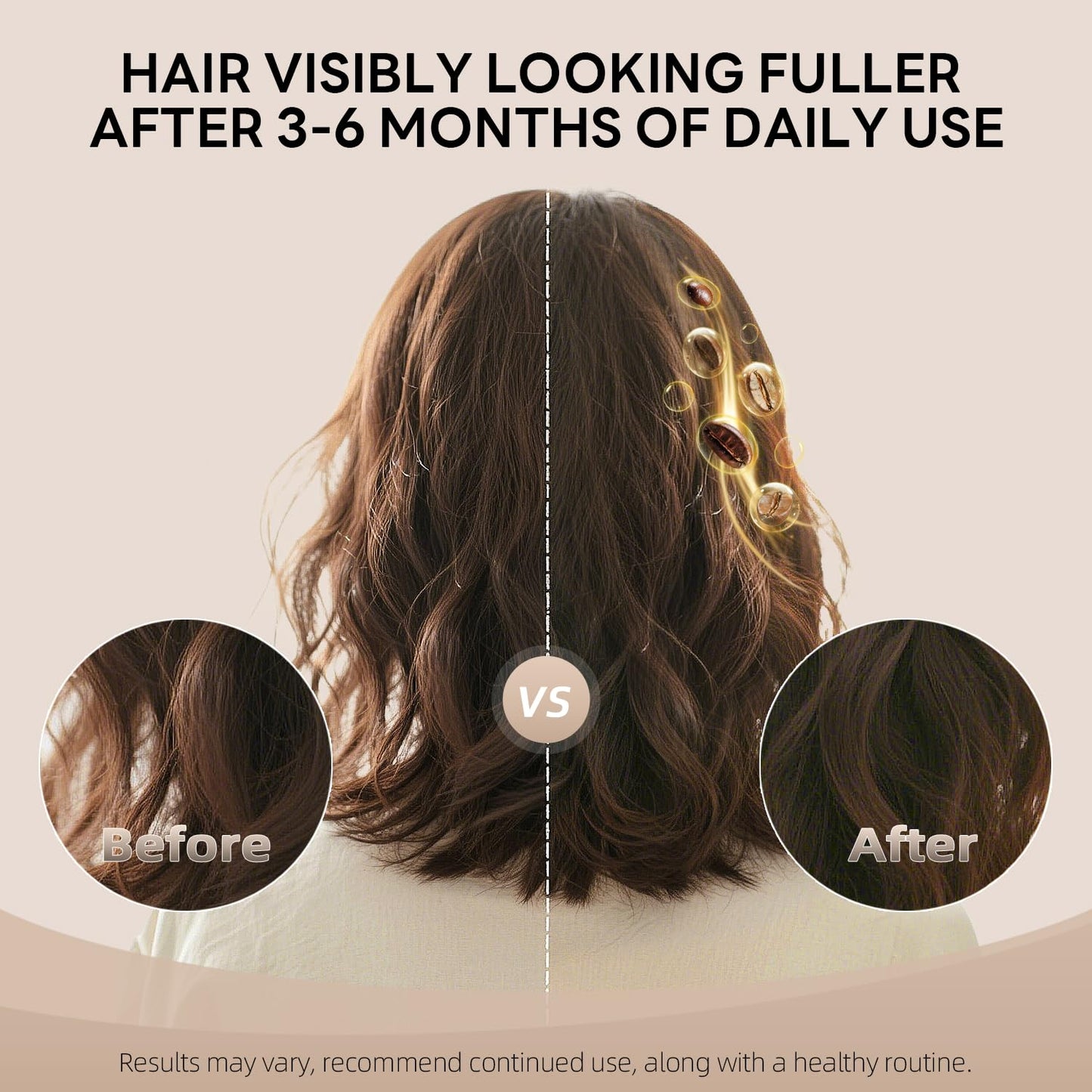 Alfheim Coffee+ Thickening Hair Mask | Biotin & Caffeine for Fine & Thinning Hair | Deep Conditioning & Strengthening Treatment | Moisturizes, Repairs & Adds Volume | Sulfate-Free & Color-Safe 8.45 oz