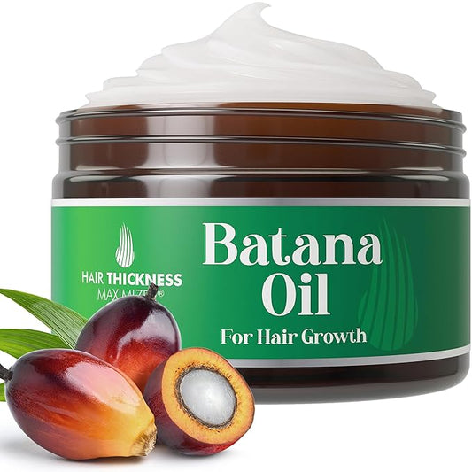 Raw Batana Oil for Hair Growth Hydrating Mask for Dry Damaged Hair, Curly, Frizzy or Color Treated. Honduran Butter for Women, Men - Overnight, Leave In Treatment