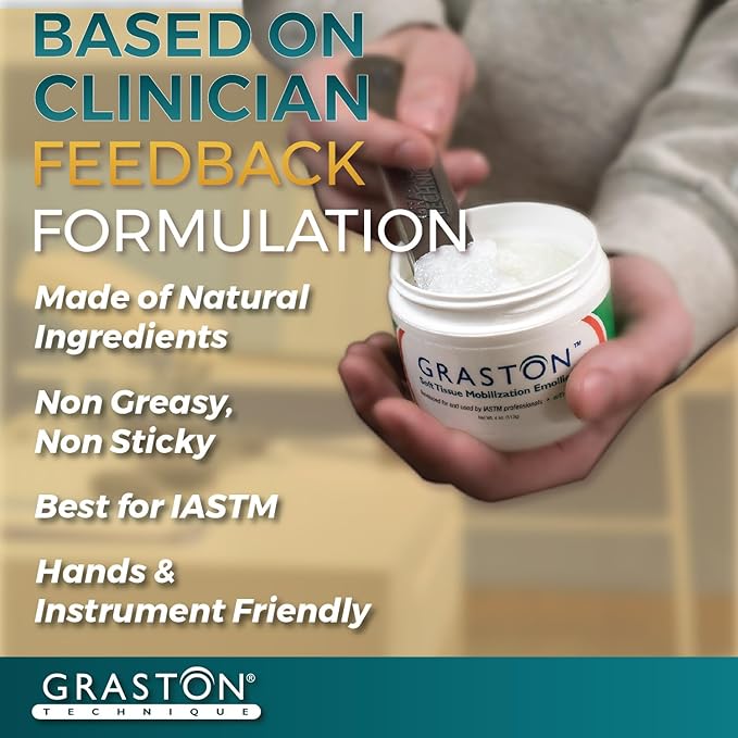 Graston Technique Arnica Soft Tissue Emollient - 4oz Jar Pro-Grade Therapy Cream for IASTM, Massage, Relief and Recovery, 6-Pack