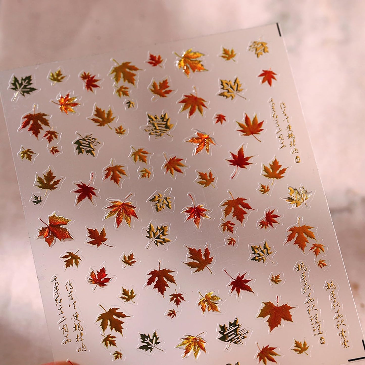 5D Embossed Fall Nail Stickers Maple Leaves Nail Art Stickers for Acrylic Nails Designs Self Adhesive Autumn Nail Decals for Thanksgving Day Nail Art Supplies for Women Nail Manicure DIY