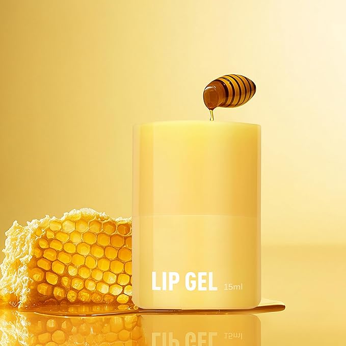 Lip Gel-Honey Moisturizing Lip Balm Lip Mask Soften & Plumping Lips, Long-Lasting Nourishing Moisturizing Lip Balm for Lip Care & Dry Lips, 0.52Oz