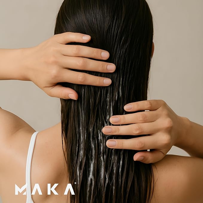 Maka Capillary Health Yogurt Hair Mask Oil Control, Sulfate, and Salt-Free Hair Growth Organic, 12 Fl Oz