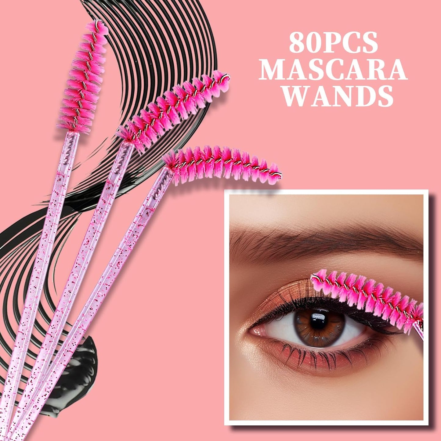 Teenitor 310PCS makeup artist kit essentials, Disposable Makeup Applicators, Marcara Wands Lip Applicators Disposable,Microswabs, Eyeshadow Applicators, Artist Supplies for Makeup with Storage Box