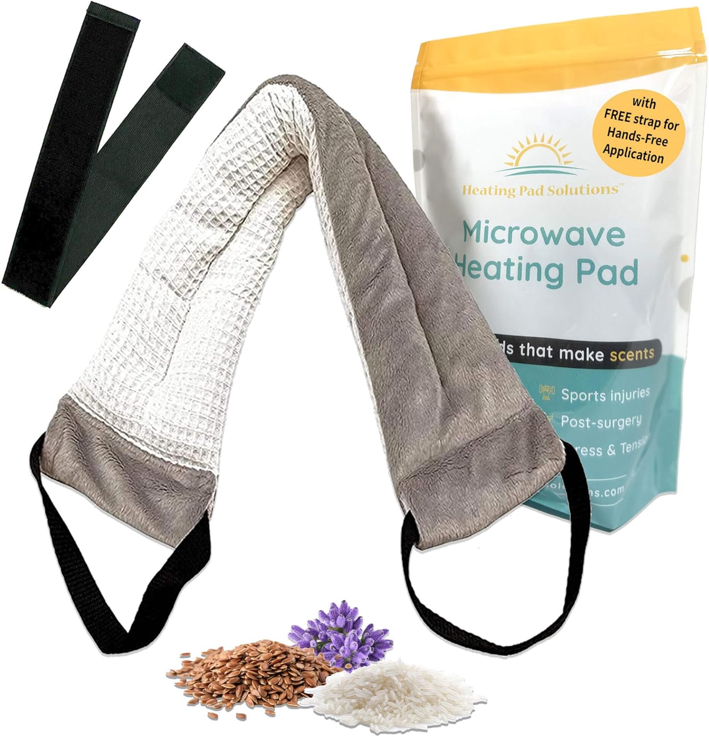 Versatile Microwavable Heating Pads for Neck Pain Relief, Back Pain, and Shoulder Pain Relief - Microwave Heating Pad for Cramps and Muscle Relief, Hot and Cold Reusable Pad - 1 Pack - Lavender Scent