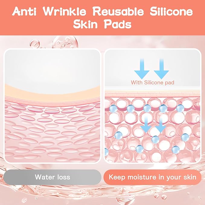 Neck Wrinkle Patches, Anti Wrinkle Silicone Patches，Reusable Chest Firming and Tightening Facial Masks, Collagen Neck Fine Line Pads for Women Reduce Fine Wrinkles, Moisturizing & Firming