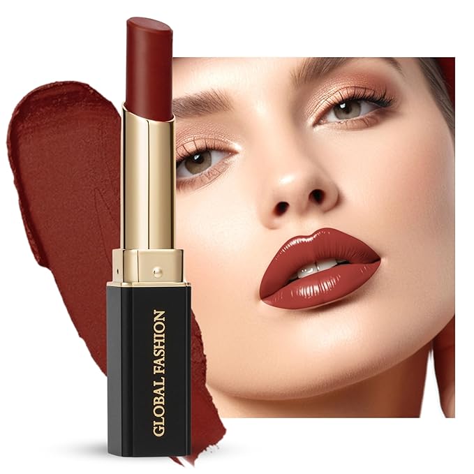 Global Fashion Silk Smooth Matte Lipstick – Long-Lasting, Luxurious Color, Rich Hydration, Lightweight Formula, Lightweight Matte Lip Color for Women, Available in Multiple Shades (117, 0.12 oz)