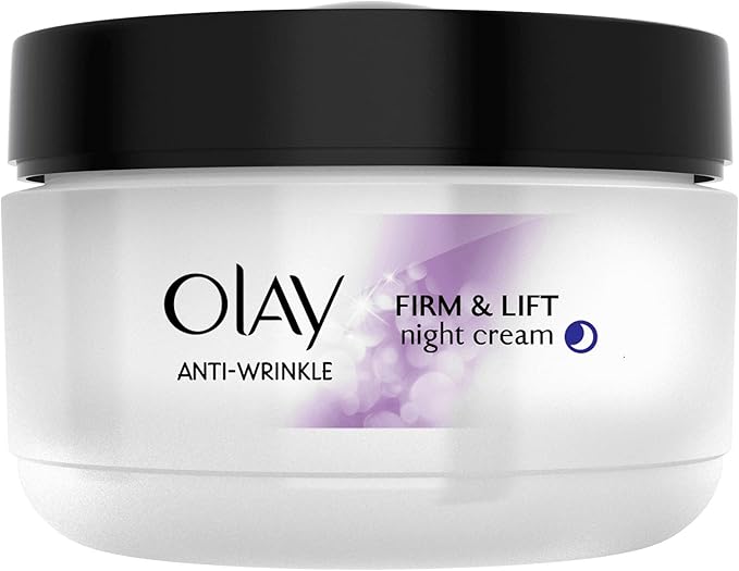 Olay Anti-Wrinkle Firm and Lift Night Cream for 40+, 1.7 Ounce