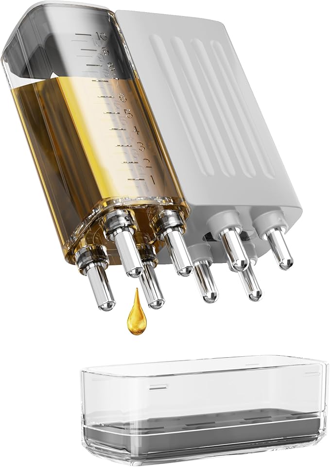 Electric Hair Oil Applicator for Scalp with Massage, Scalp Massager for Scalp Care | Hair Oiling Applicator & Oil Bottles for Healthy Hair | Electric Hair Brush for Healthy Scalp (White)