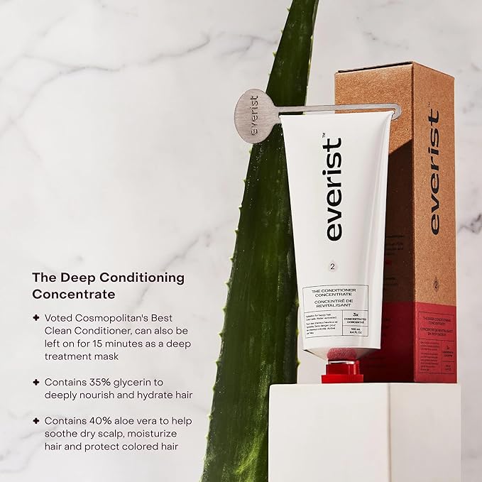 The Deep Conditioning Concentrate, Hydrating and Smoothing for Dry, Damaged, or Frizzy Hair, Hair Mask, Plant-Based, Vegan, 3.4 fl oz