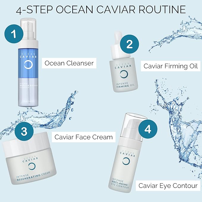 Noche Y Dia Firming and Hydrating Ocean Caviar Bundle - Caviar Firming Oil & Caviar Face Cream