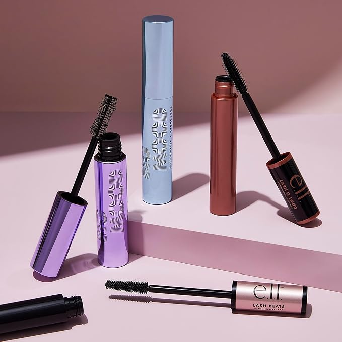 e.l.f. Lash It Loud Mascara, Volumizing Formula for Mega Volume Lashes, Creates Fuller & Bolder Eyelashes, Intensely Pigmented, Deep Brown, 0.23 Fl Oz