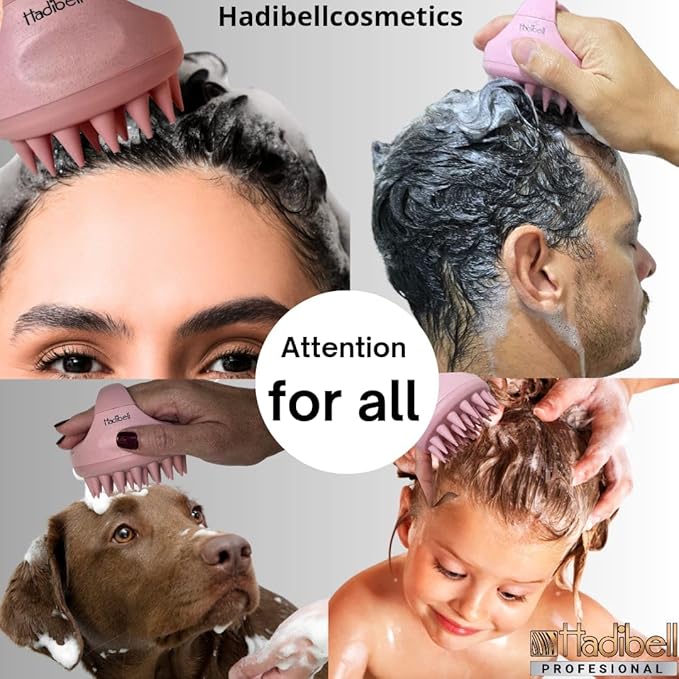 Scalp Massager for Hair Growth with Soft Silicone Bristles Exfoliating Scalp Scrubber for Dandruff and Dry Scalp Wet and Dry Hair Care Brush