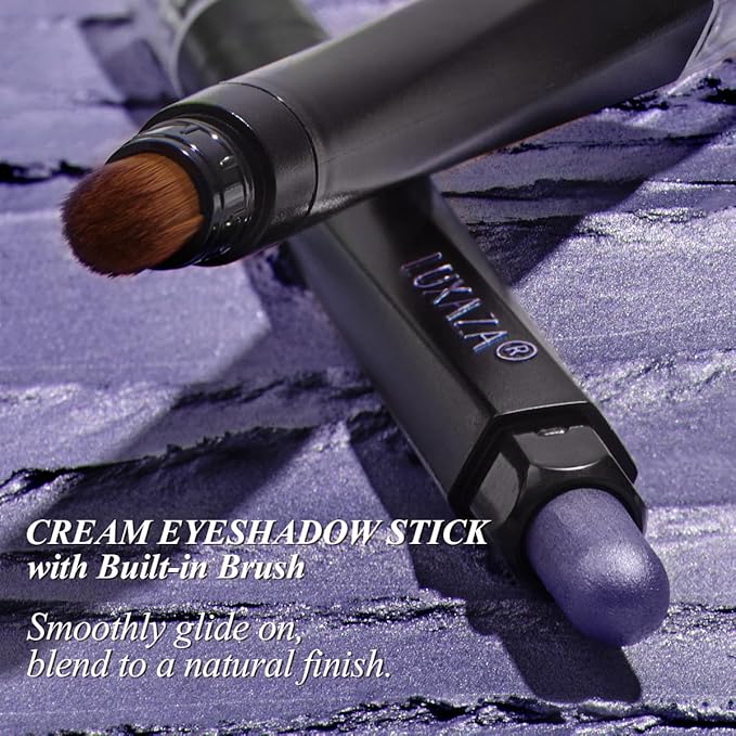 Neutral Eyeshadow Stick Makeup Set, Metallic Shimmer Matte Cream Eye Shadow Eyeliner Brightener Pencil Crayon - Classic 6PCS A012