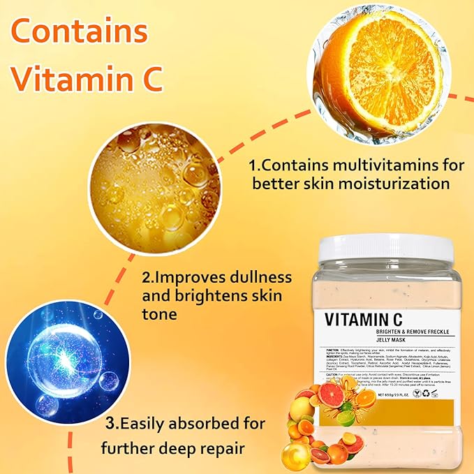 Rose Jelly Mask Powder for Facials Care Vitamins C Hydro Jelly Masks for Facials Professional