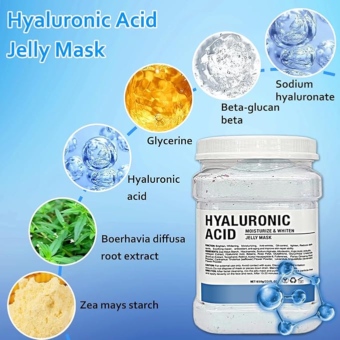 Jelly Mask Powder for Facials，Hyalorunic Acid Jelly Face Mask，Vampire Jelly Mask for Facials Professional