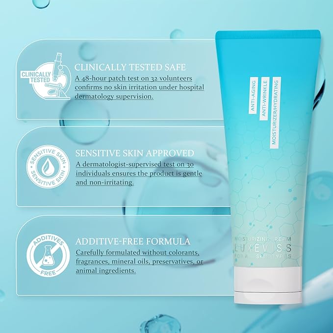 Anti-Aging Face Moisturizer - Repair Daily Facial Moisturizing Cream for Fine Lines & Wrinkles Hydrating and Moisturizing, 3.35 Fl Oz-90