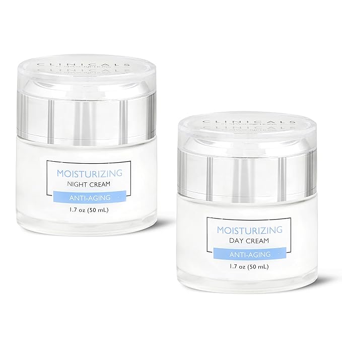 Clinicals- Moisturizing Day & Night Cream Set with Retinol - 2 Pack (1.7oz)