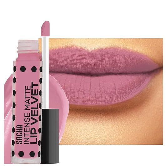 Sacha Cosmetics Intense Matte Lip Velvet Liquid Lipstick, Long-Lasting Velvet Matte Finish, 0.2 fl.oz In A Nutshell